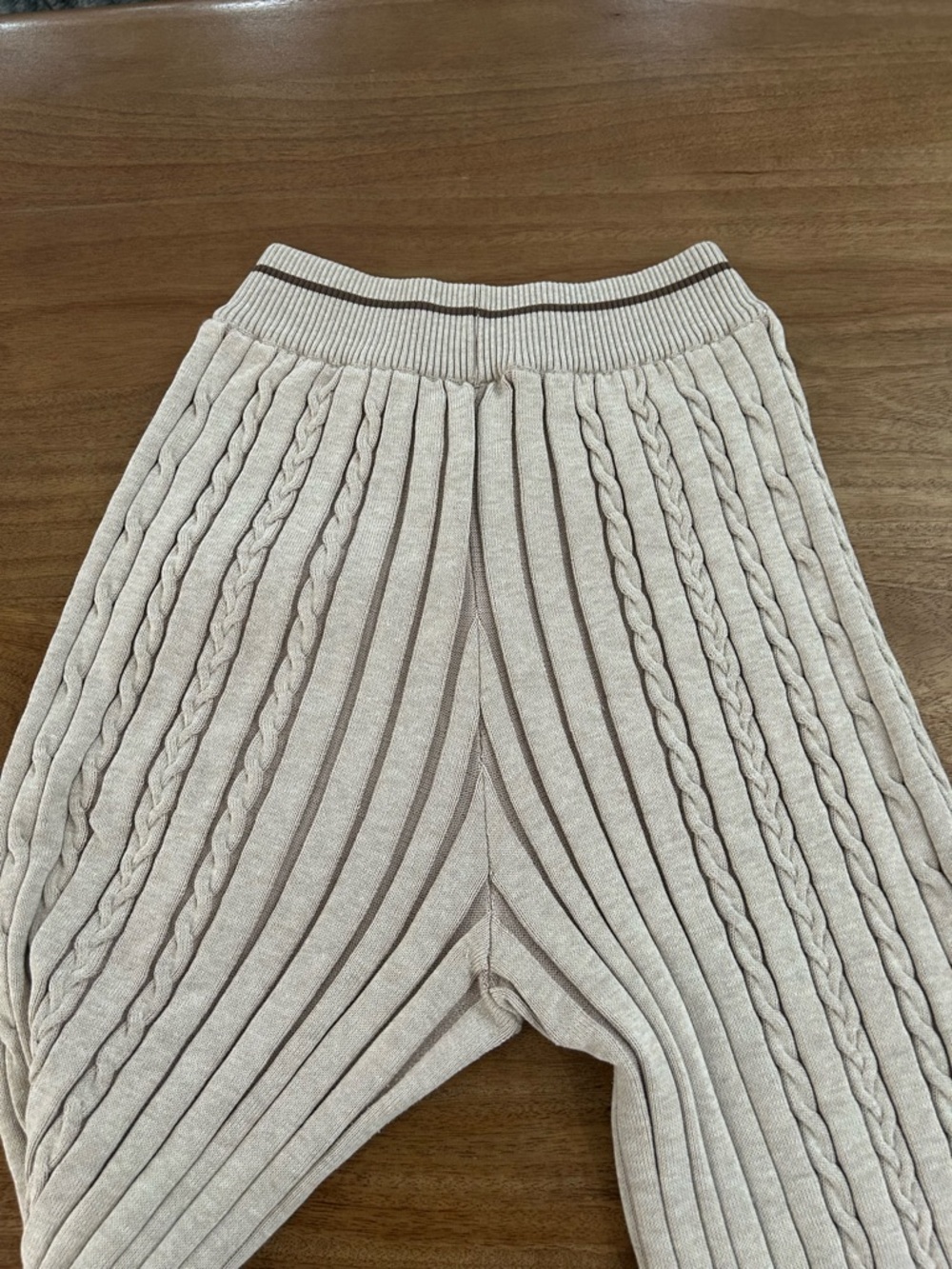 Gymshark Beige Ribbed Knit Pants - Picture 7 of 8